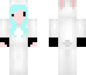 cute bunny girl with gloves