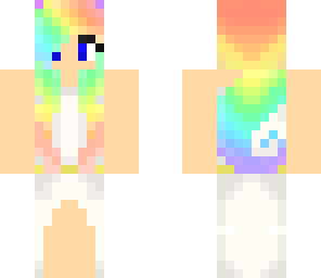 pastel rainbow girl 