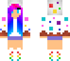 rainbow cake girl
