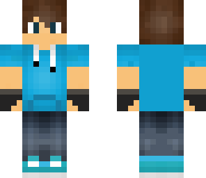 blue hoodie
