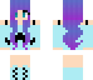 blue mustache girl