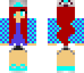 checkered cyan