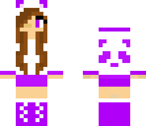 purple panda girl