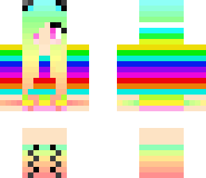 rainbow cat girl