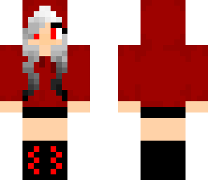 slightly demonic red riding hood