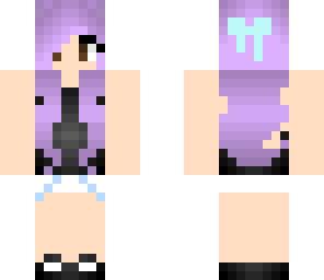 girl with pastel purple hair