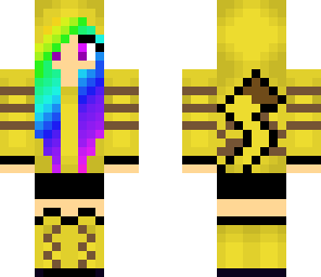 rainbow pikachu girl