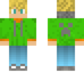 green sweatshirt boy