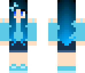 cute blue girl