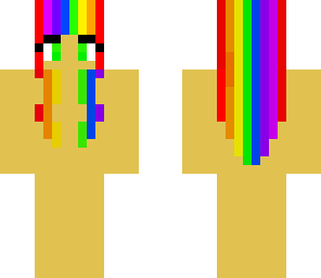 rainbow haired girl base
