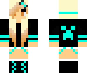 cool blue girl