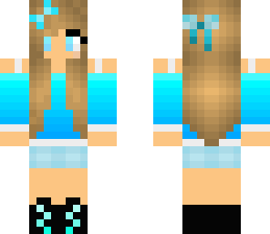 cute blue girl