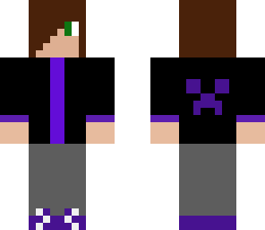black and purple boy
