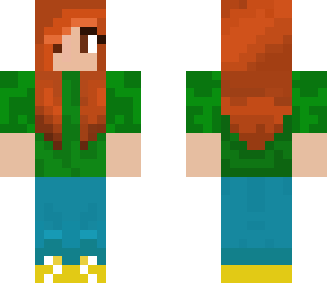 green shirt girl