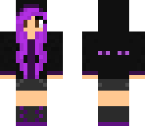 ender girl with brown eyes