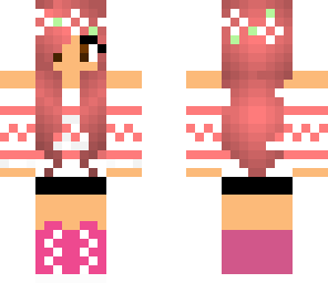 cute pink flower girl