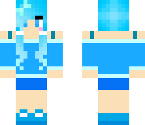 cute candy blue girl