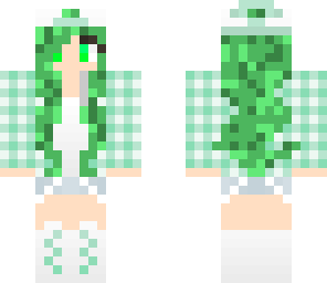 tomboy green hair girl