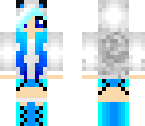 neon blue hair