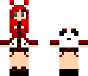 black-red panda girl