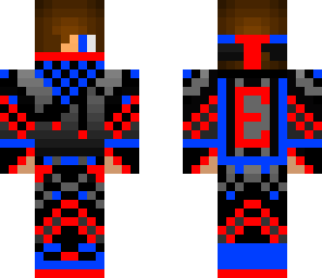 blue and red