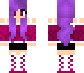 purple hair girl