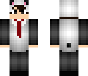 panda boy with tie