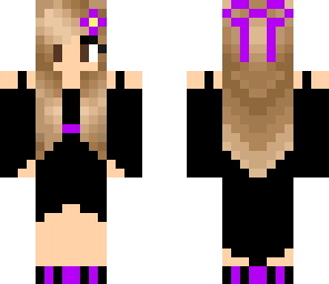 cute purple girl