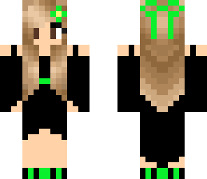 cute green girl