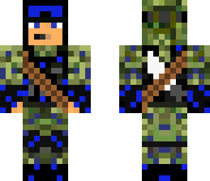 blue sword soldier