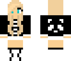 inverted panda suit girl