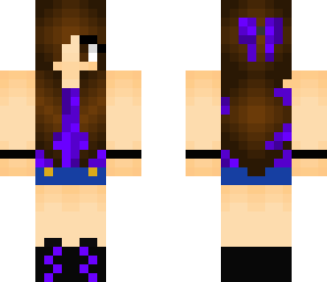 purple summer girl
