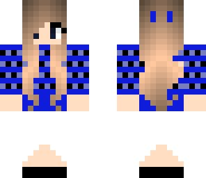 blue plaid girl
