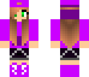 purple gangster girl