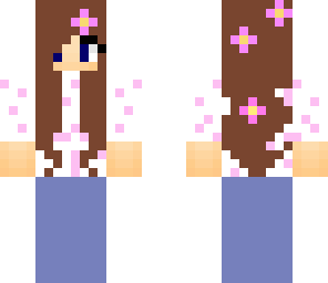 cute pink flower girl