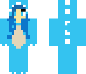 blue dino girl