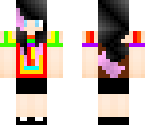too colorful girl
