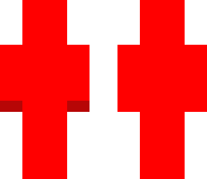 completely red man
