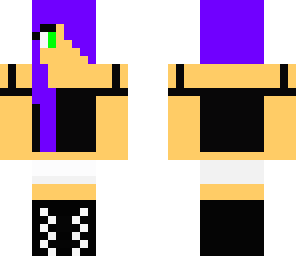 purple poinytail