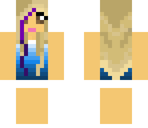gradient blue girl