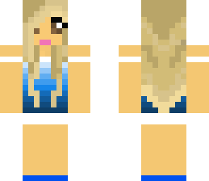 gradient blue girl without purple streak
