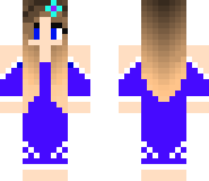 blue prom girl