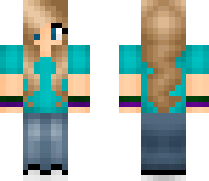 teal-shirt girl