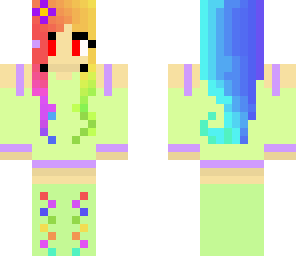 rainbow flower girl