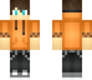 orange hoodie