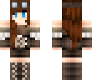 brunette steampunk