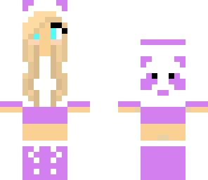 purple panda girl