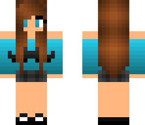 blue moustache girl