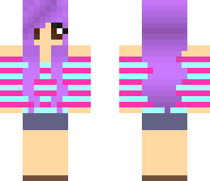 purple hair teen