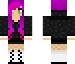 lila hair girl